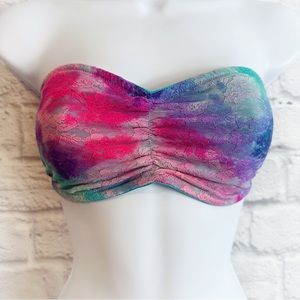 Victorias Secret PINK Rainbow Snow Cone Lace Bandeau Top Or Bra